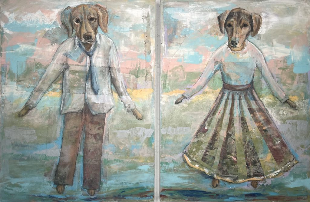Modern artwork, Devotion by Linda Mitchell.