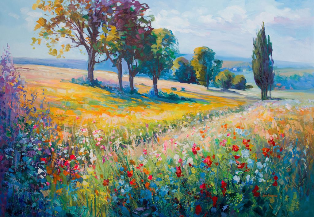 Wildflower Meadow In Bloom by Leon Devenice
